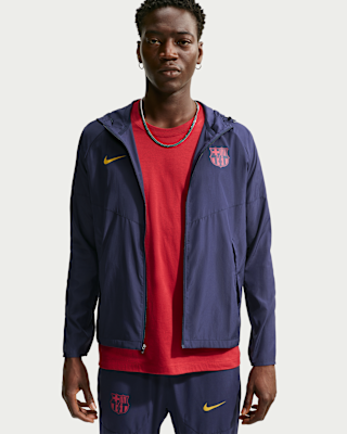 Nike FC Barcelona ジャケット FCB FC Barcelona City Side Men's Nike Football Running Jacket. Nike SE